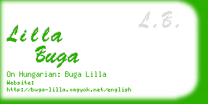 lilla buga business card